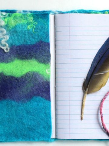 DIY Felted Journal Cover, a FiberArtsy.com tutorial