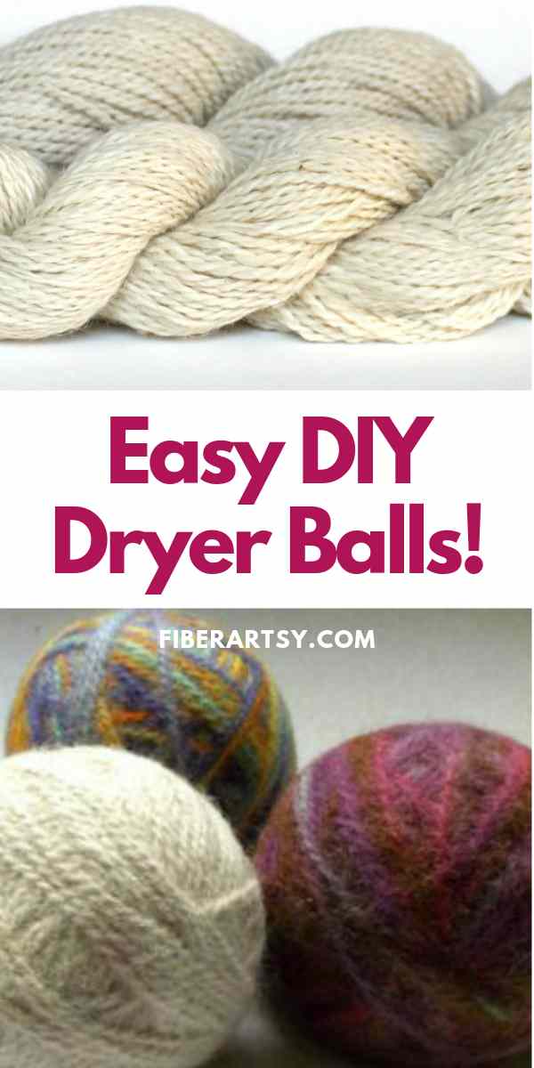 Easy DIY Homemade Dryer Balls - by FiberArtsy.com