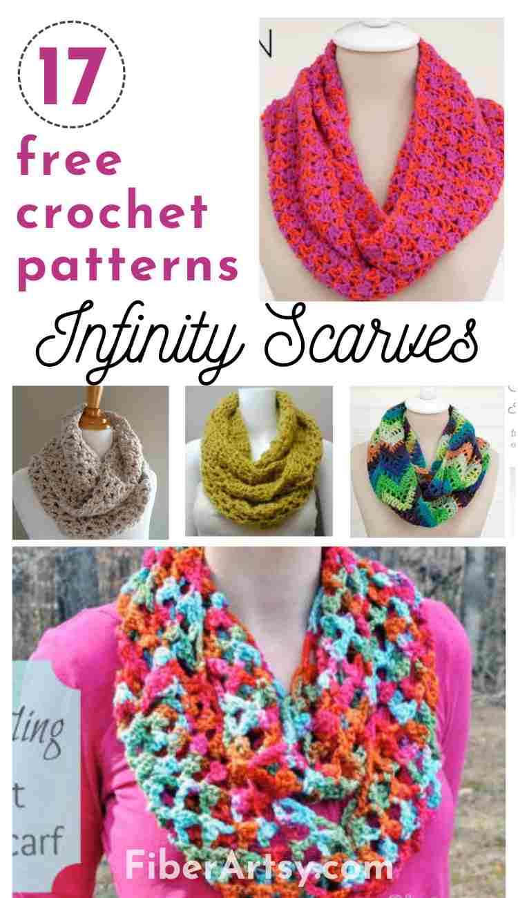 17 Free Crochet Infinity Scarf Patterns Fiberartsy Com