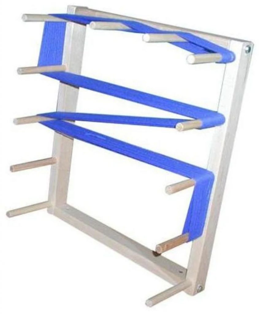 image of a yarn warping board