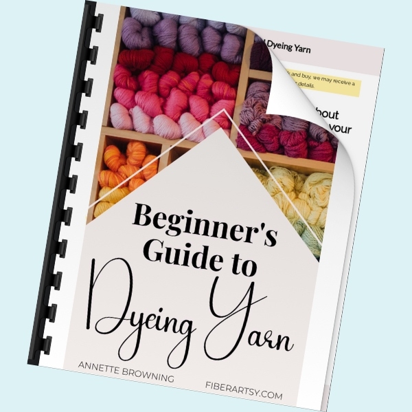 ebook cover beginner guide to hand dyeing yarn tips and tricks for success